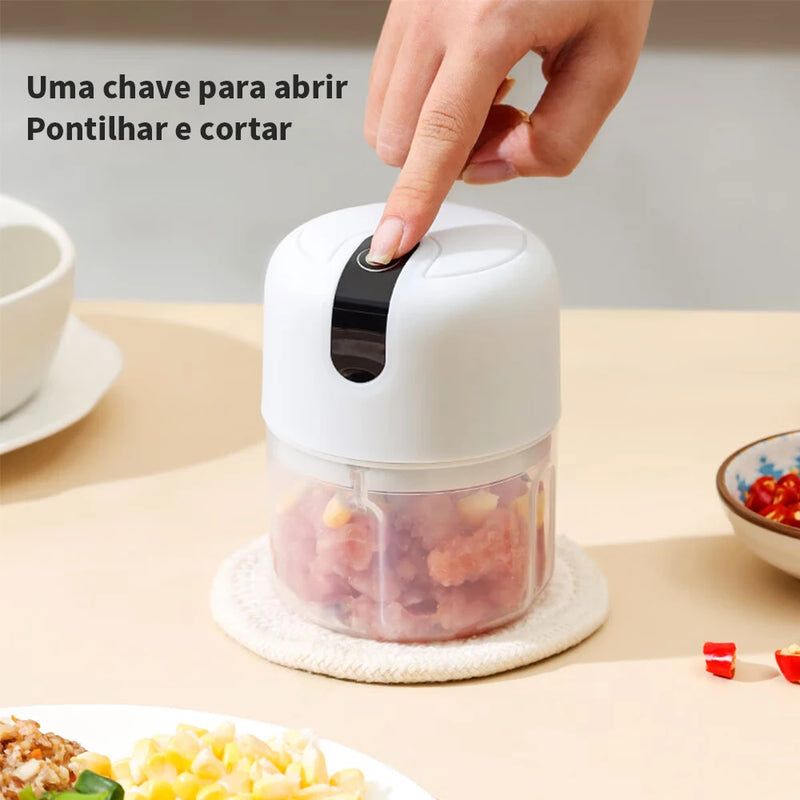 Mini Processador 3 em 1: Pique, Triture e Moa Tudo!