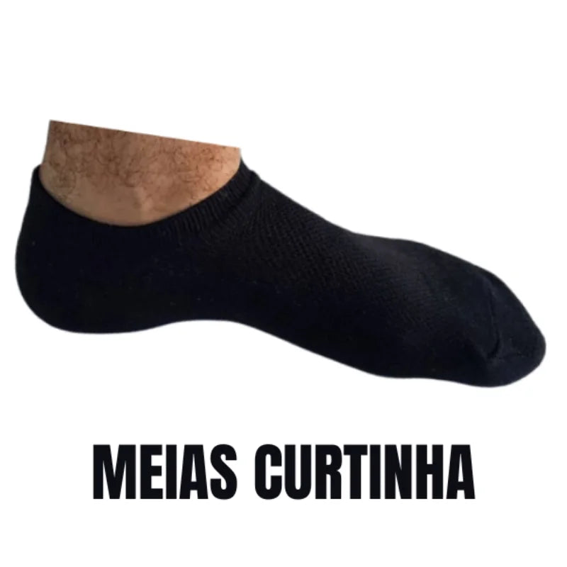 Kit com 12 Pares de Meias: Conforto e Praticidade para o Dia a Dia