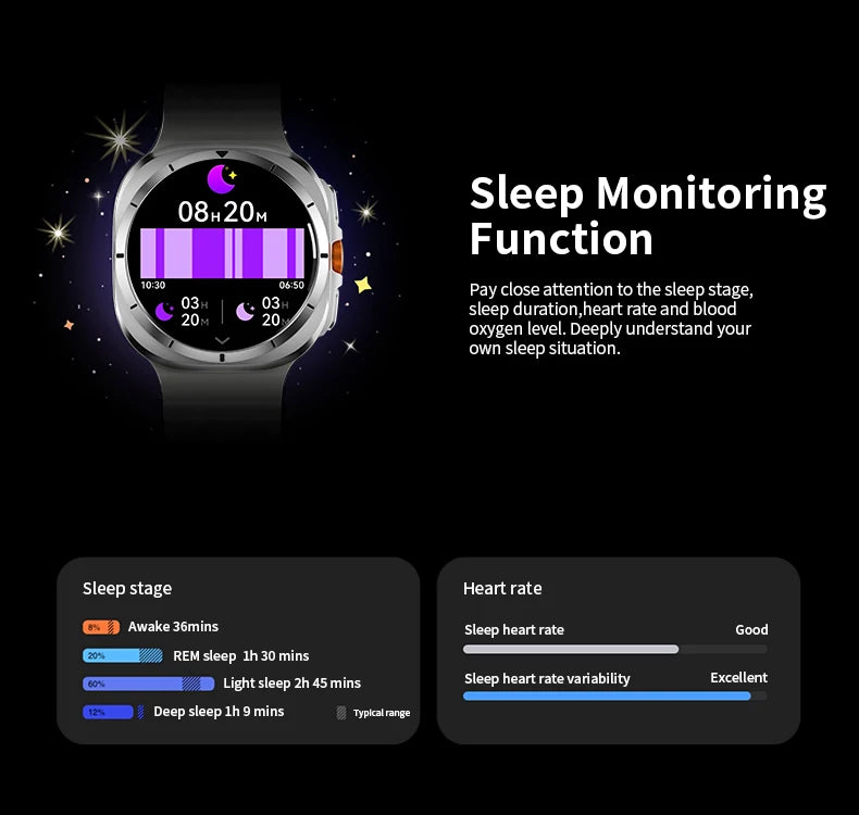 Galaxy Smart Watch 7 Ultra Men 2024 - GUHUAVMI: Seu Companheiro Completo para Saúde e Estilo de Vida Ativo