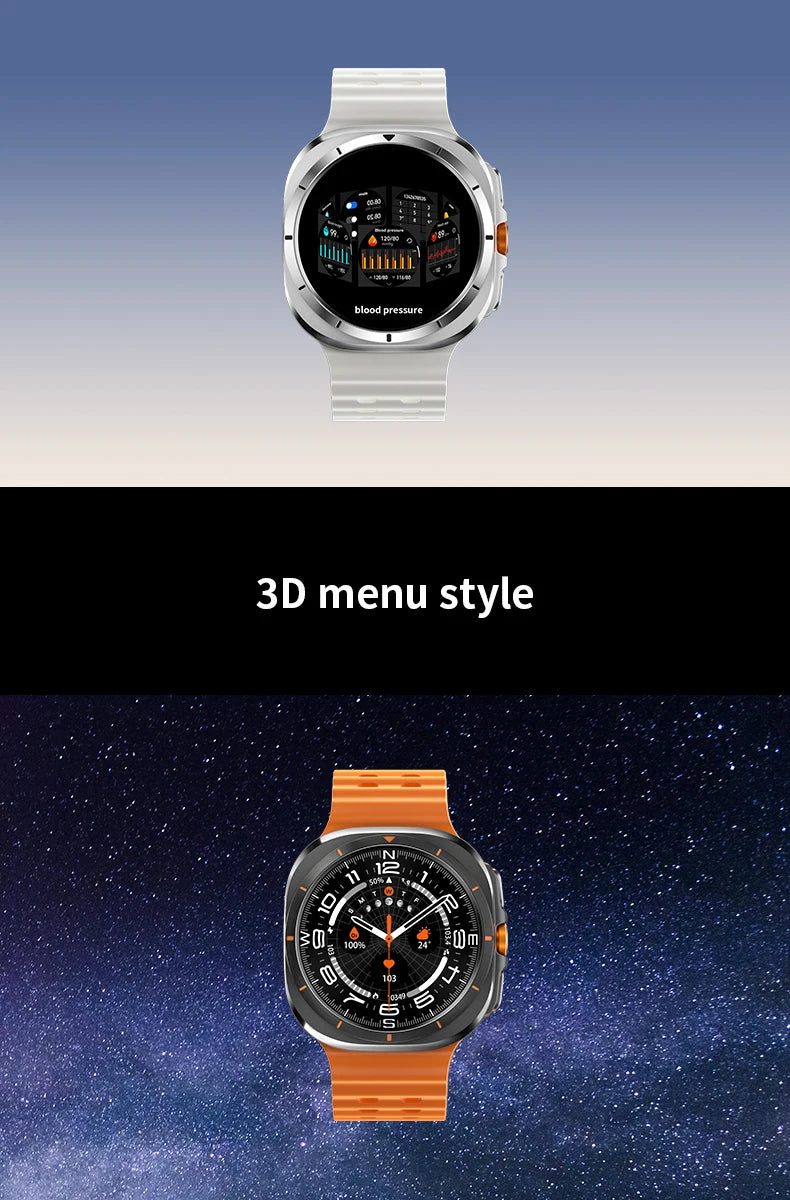 Galaxy Smart Watch 7 Ultra Men 2024 - GUHUAVMI: Seu Companheiro Completo para Saúde e Estilo de Vida Ativo